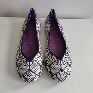 Rothy’s Flat - Floral Purple Wisteria - Women’s size 9 - NWOB